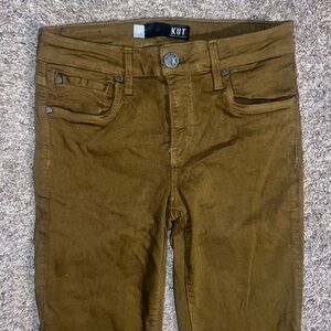 Kut From The Kloth Brown Tan Skinny Jeans Denim Size 0